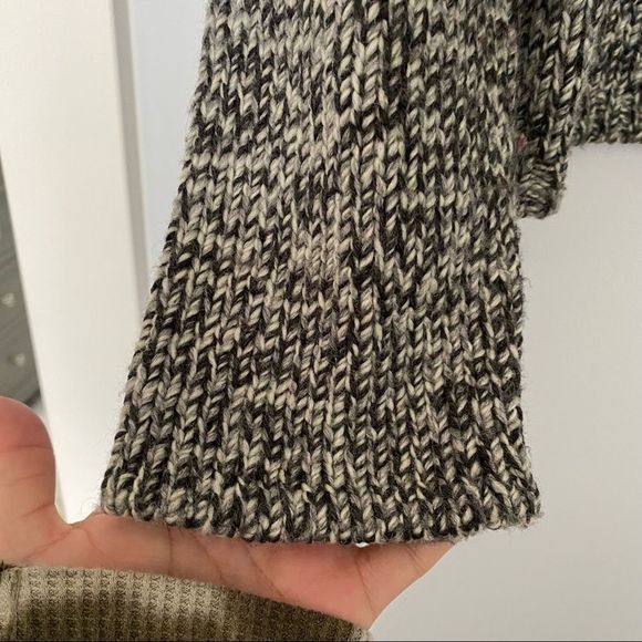 Sarah Spencer acrylic knit cardigan XL black grey - Picture 4 of 8